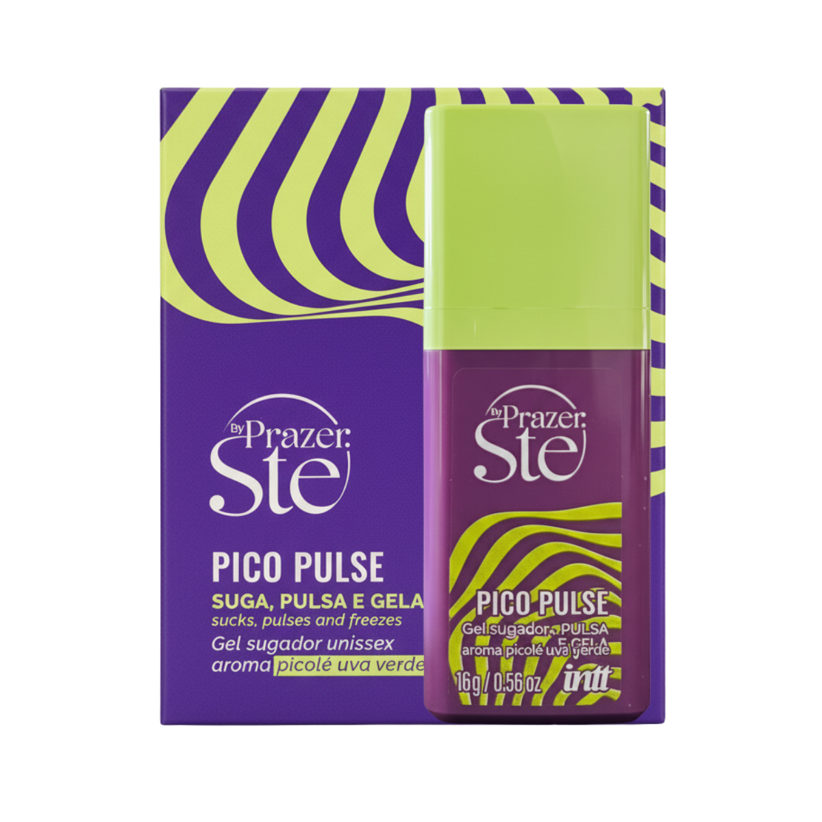 Pico Pulse Intt 16g – Gel Vibrador para Estimulação Íntima Sabor Uva