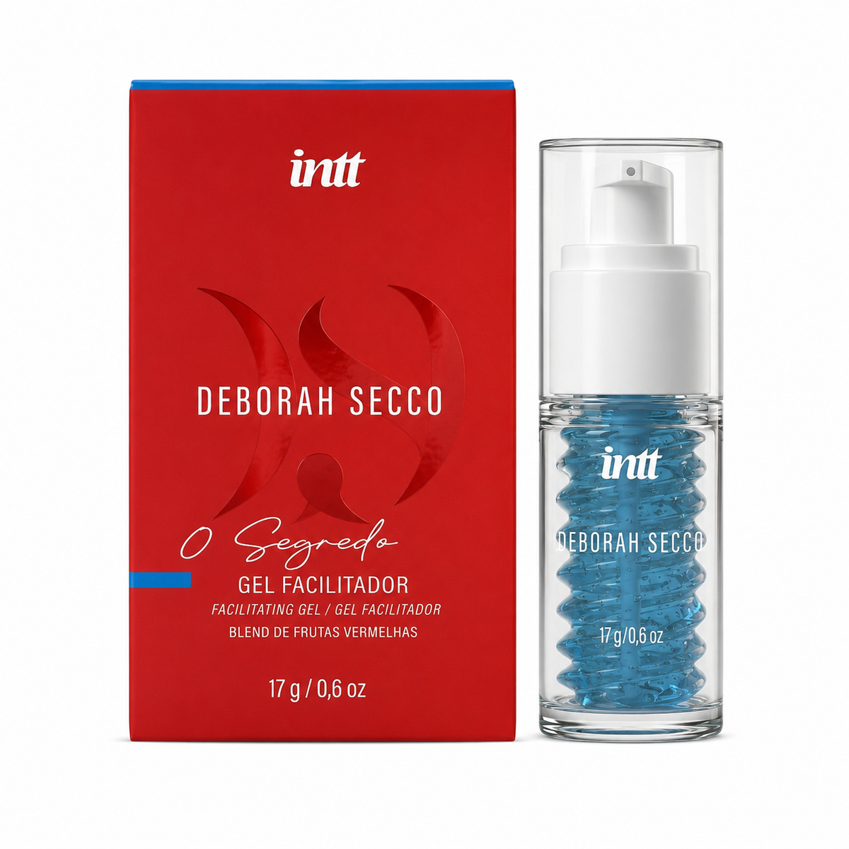 O Segredo Deborah Secco Intt 17g - Gel Facilitador Íntimo com Aroma de Frutas Vermelhas