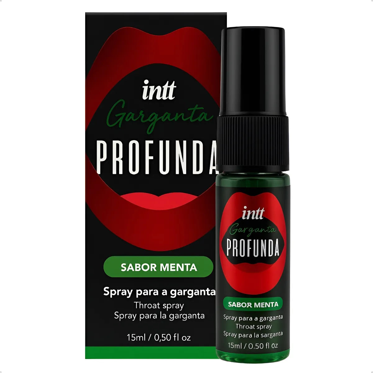 Garganta Profunda Sabor Menta Intt 15ml – Spray para Conforto Oral