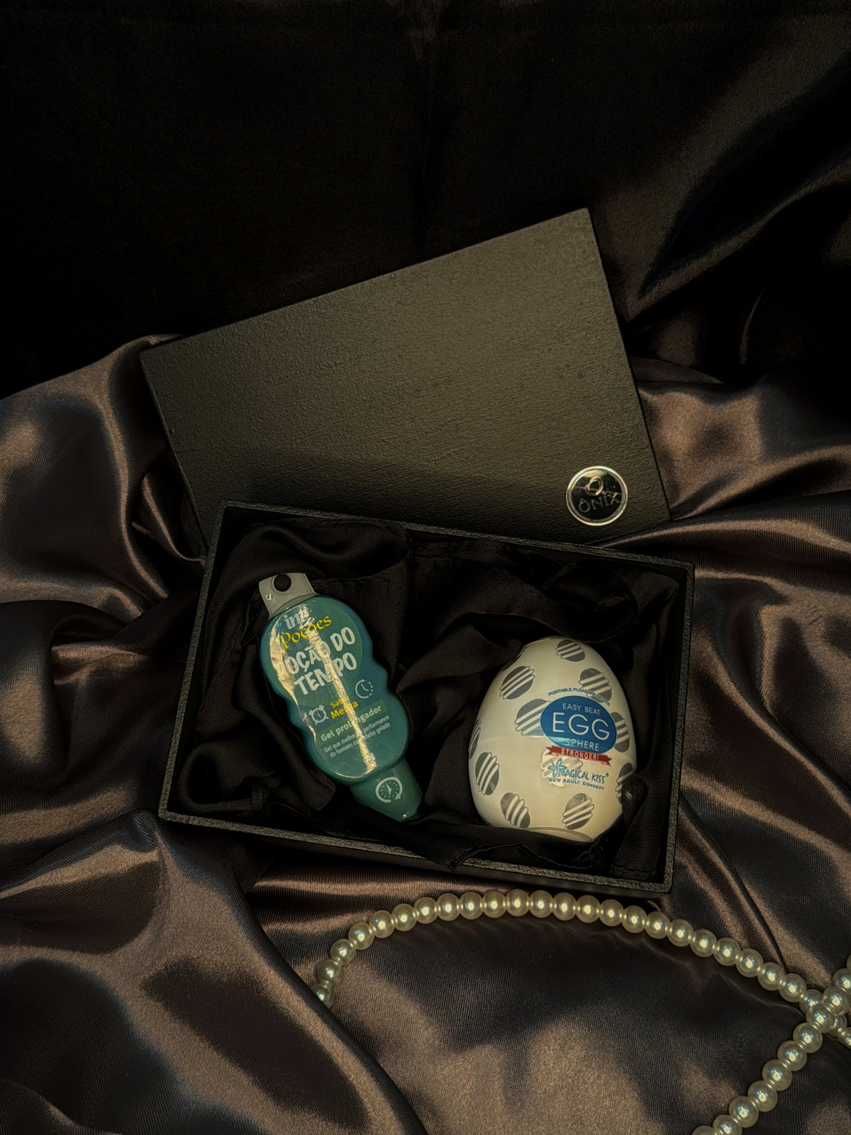 KIT TOUCH - Gel Poção do Tempo 15g + Egg + lenço+ Caixa MDF