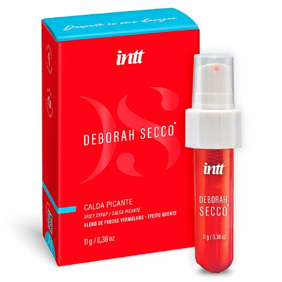 Calda Beijável Deborah Secco 11g - Efeito Quente Sabor Frutas Vermelhas